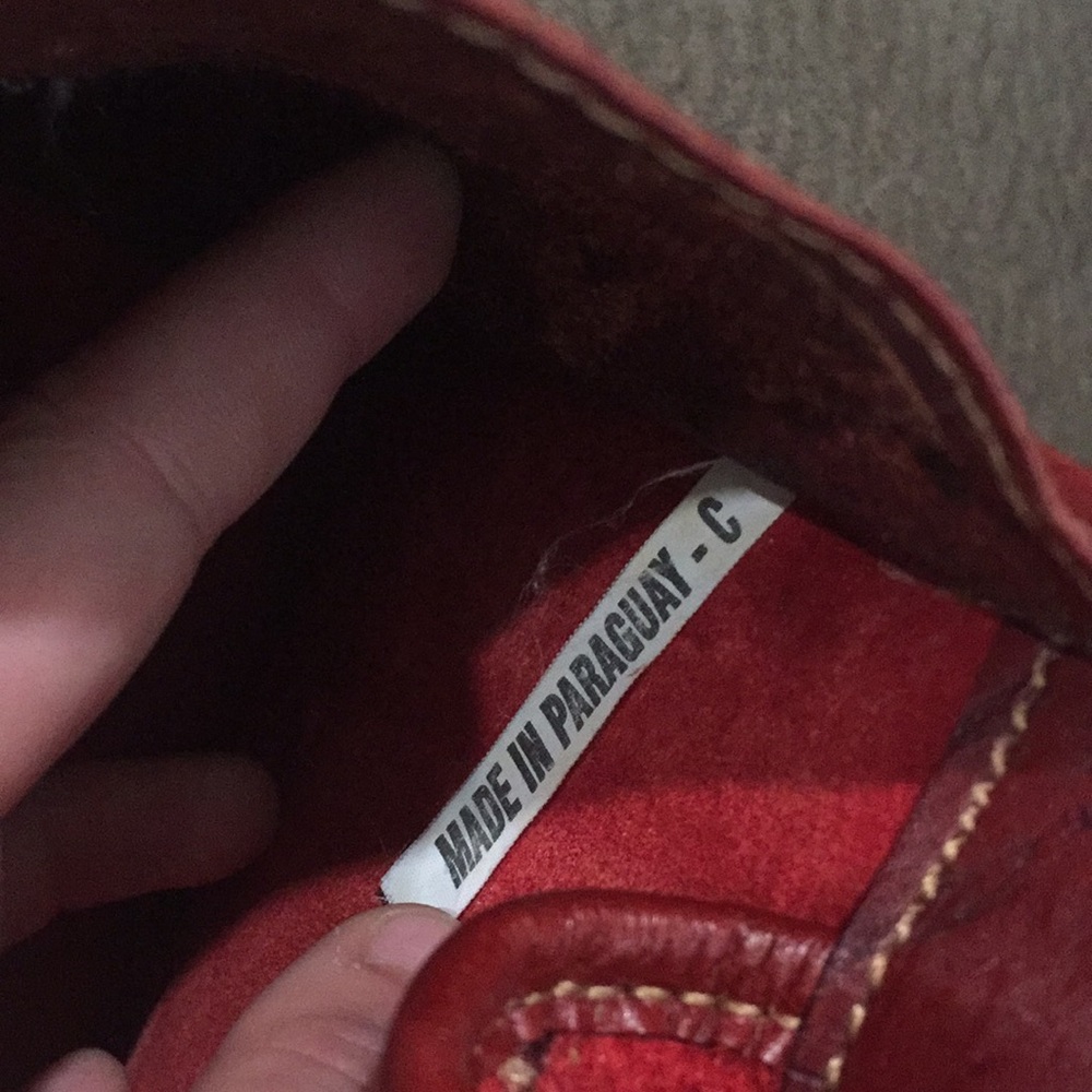 American West Handmade rich red Leather Purse - Picture 8 of 8